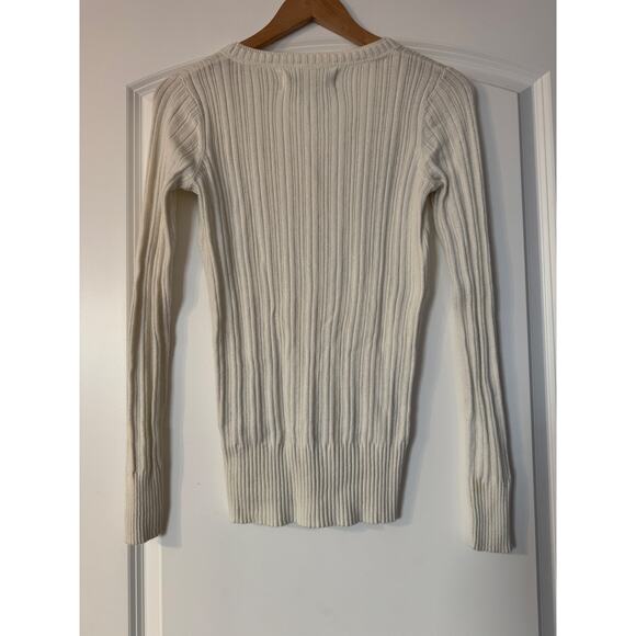 Aventura Classic Vintage 2000's Ribbed Henley - White- X-Small - Picture 3 of 3